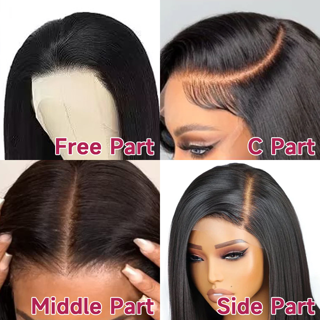 Pre cut Lace Wear and Go Glueless Wig Human Hair Pre Plucked Short Bob ...